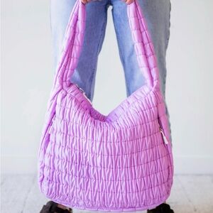 SweetHoney puffer tote.